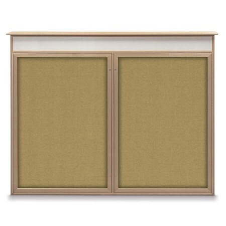 United Visual Products Single Door Enclosed Indoor Letterboard UV1125-BLACK-LICORI